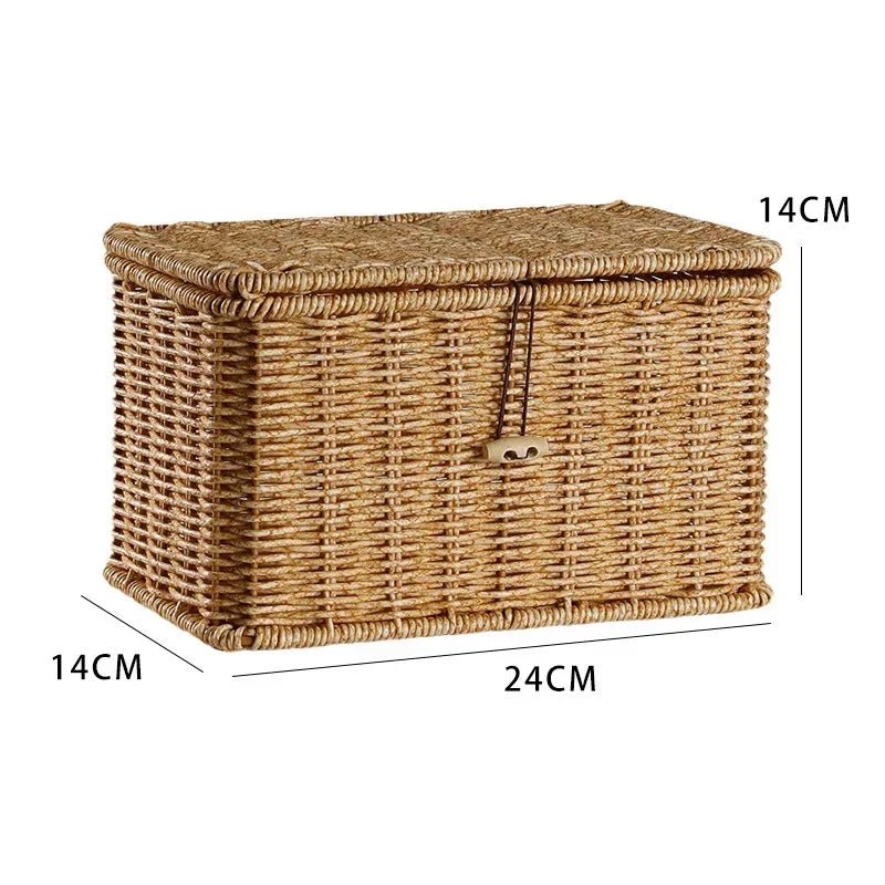 Panier à linge en rotin rectangle