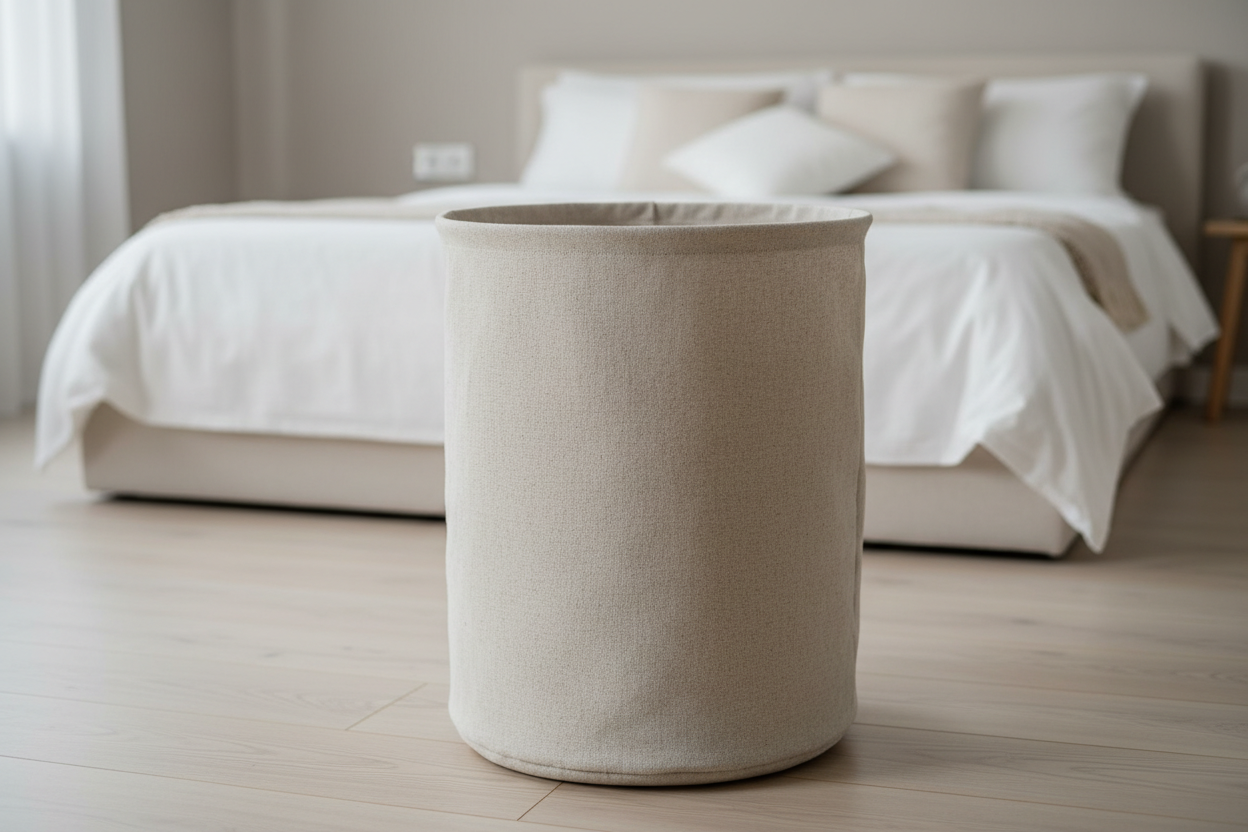 Panier à linge sale noir 