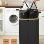 2 sacs pour trier le linge du panier à linge double 