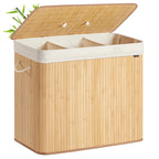 Panier à linge 3 compartiments 10L Clair
