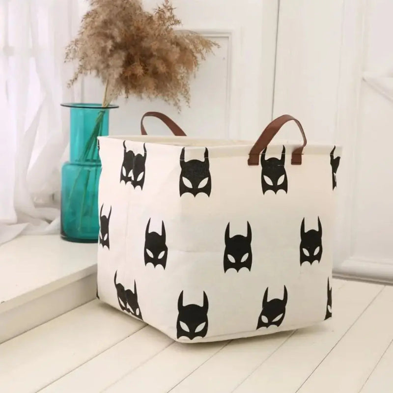 Panier à linge bebe avec motifs chauve souris