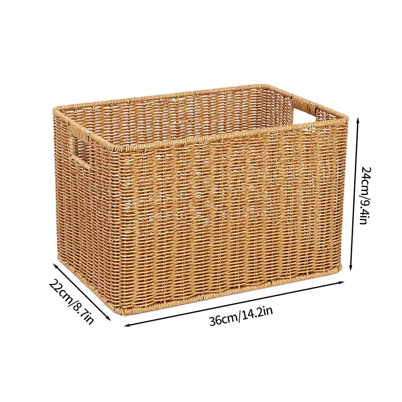 Panier à linge en rotin tout clair