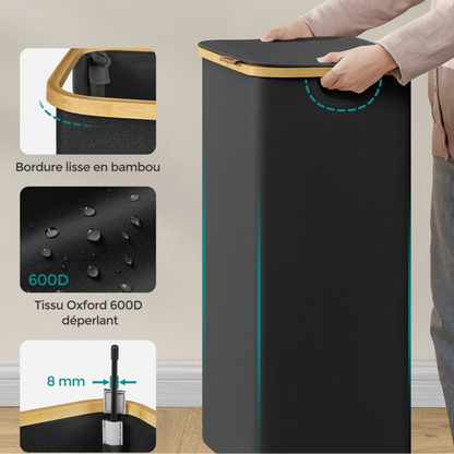 Panier à linge gain de place avec quelques caractéristiques 