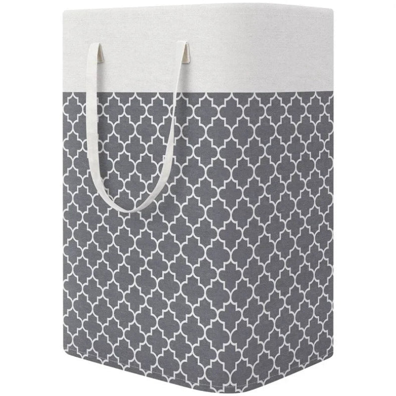 Panier à linge rectangle-en-tissu