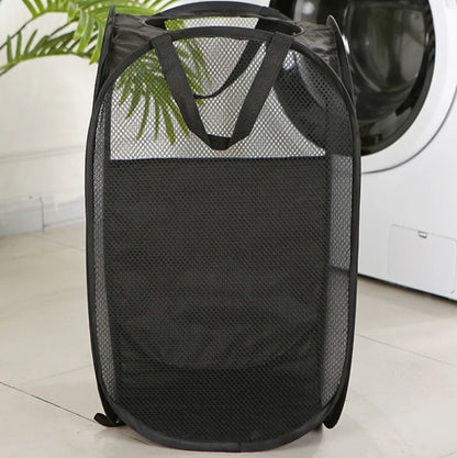 grand panier à linge sale noir