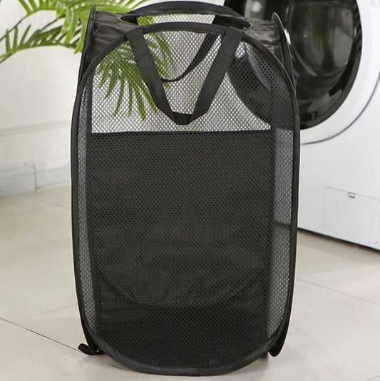 grand panier à linge sale noir