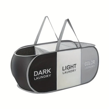 Panier à linge 3 compartiment-pliable 