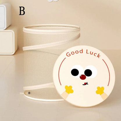 Panier à linge bébé avec couvercle