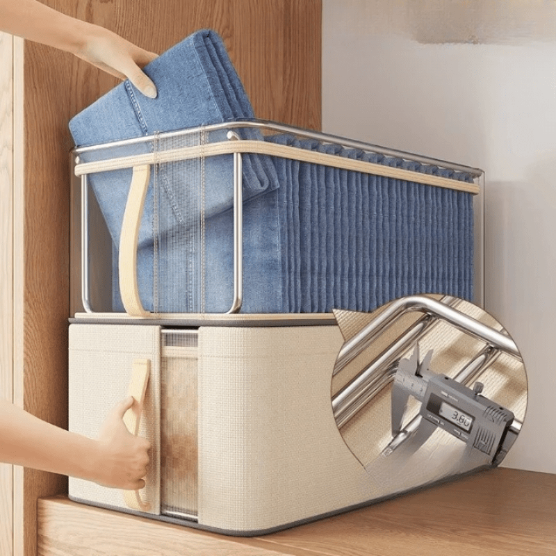 Panier à linge dans meuble grand