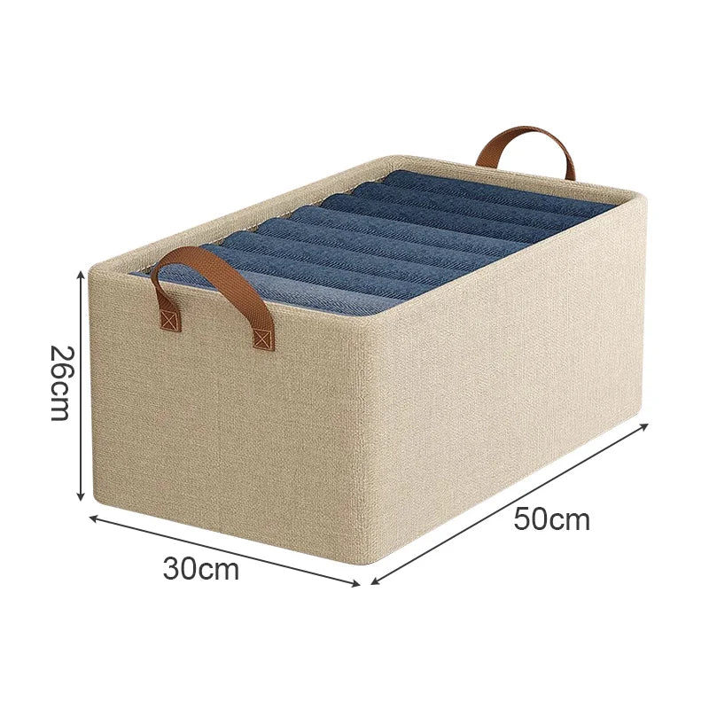 moyen panier à linge dans meuble en tissu