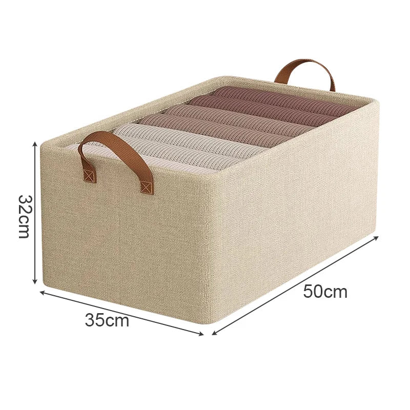 tres grand panier à linge dans meuble en tissu