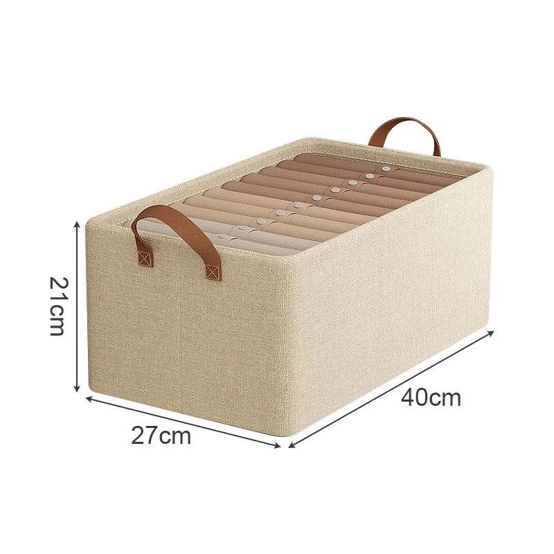 large panier à linge dans meuble en tissu