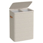 Panier à linge double 170L beige