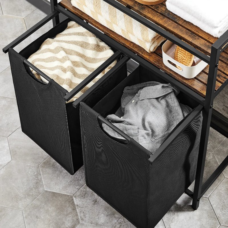 Tiroirs panier à linge double à double compartiments