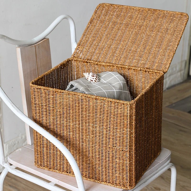 Panier à linge en rotin 