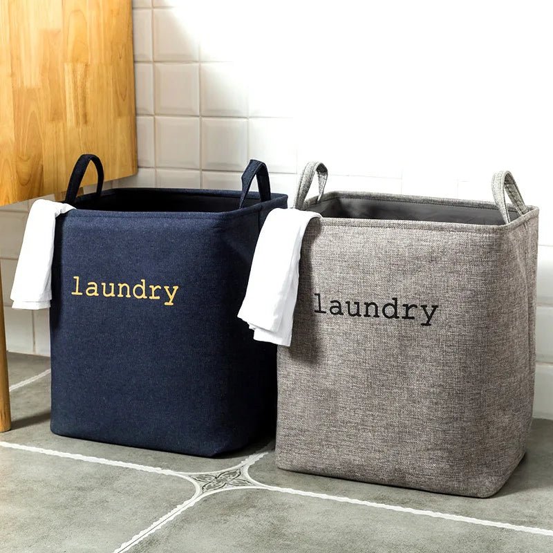 Paniers à linge en tissu de jute