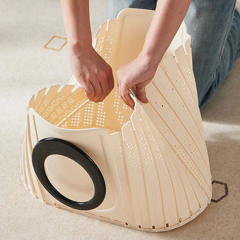 Panier à linge gain de place plier