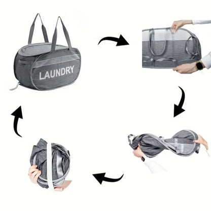 panier à linge couvercle gris 