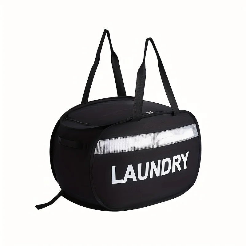 panier à linge pliable grande capacité tout noir