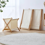  petit Panier à linge en bois beige