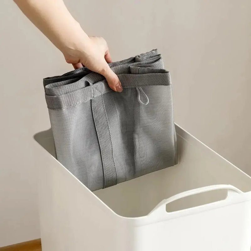 Panier à linge-sale-en-maille 
