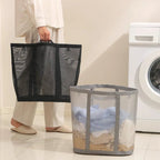 panier à linge sale-en maille