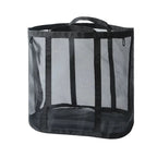 Panier à linge sale en maille tout noir