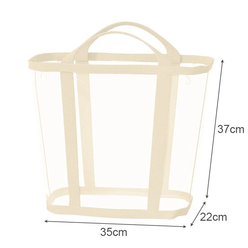 petit panier à linge sale polyester beige