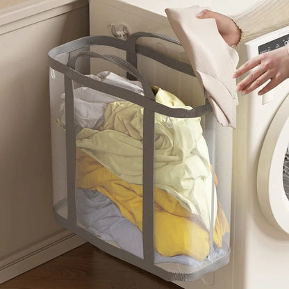 petit panier à linge sale en polyester 