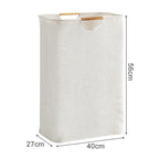 taille grand panier à linge sale beige
