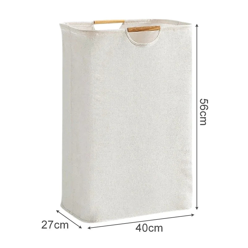 taille grand panier à linge sale beige