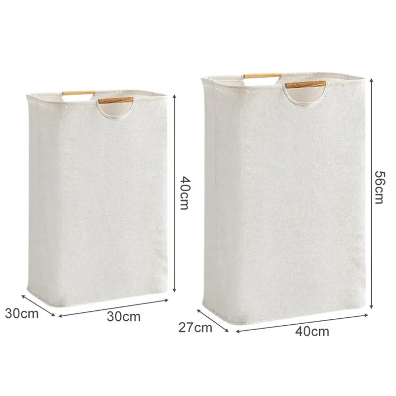 tailles des panier à linge sale beige